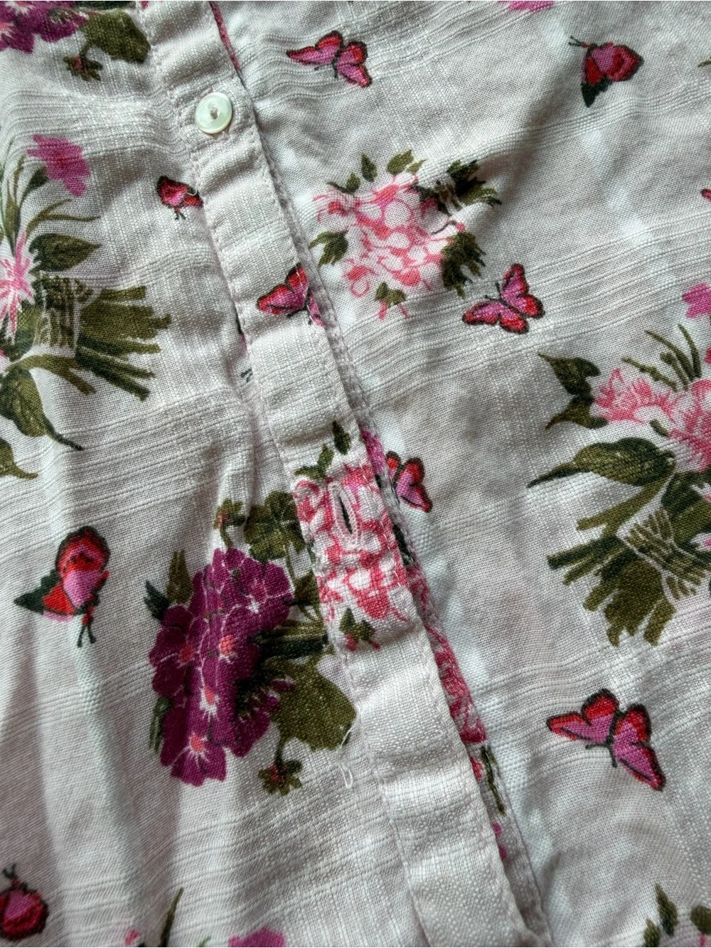LoveShackFancy Girls Macia Pink Floral Print Dress